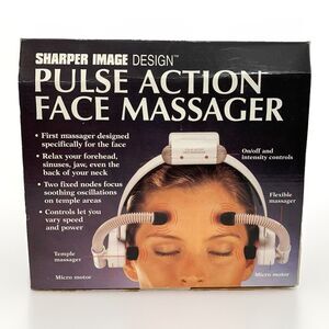 Vintage Sharper Image Design Pulse Action Face Massager Rare Relaxation LNIB